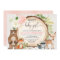 Sweet baby girl woodland cute animals baby shower