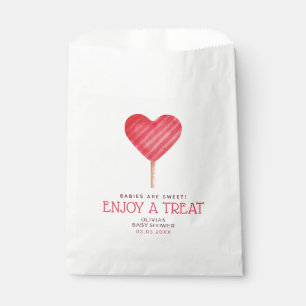 Sweet baby heart candy baby shower Favour Bag
