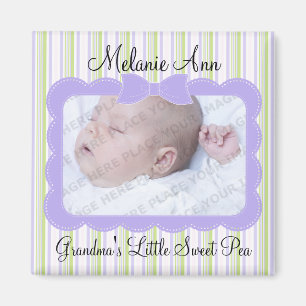 Sweet Baby Pea Photo Magnet