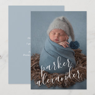 Sweet Baby Photo Birth Announcements