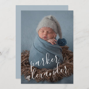 Sweet Baby Photo Birth Announcements
