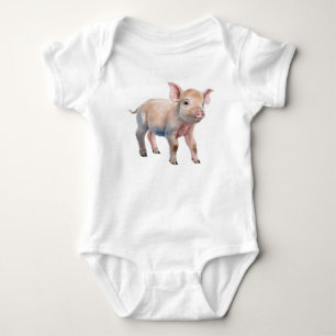 Sweet Baby Pig Piglet  Bodysuit