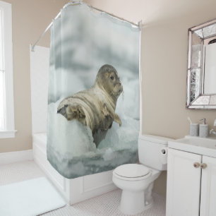 Sweet Baby Seal Shower Curtain