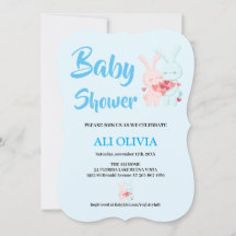 Sweet baby shower for bunny lovers