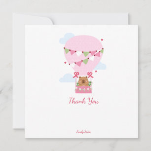 Sweet Baby Shower Presonalized Thank You Note Card
