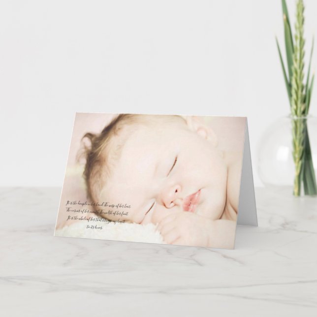 Sweet Baby Thank You Card (Front)