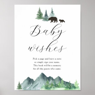 Sweet Baby Wishes Baby Shower Guestbook Sign