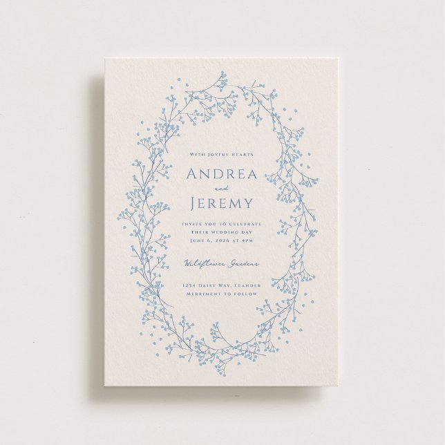 Sweet Baby's Breath Wedding Invitation (Creator Uploaded)