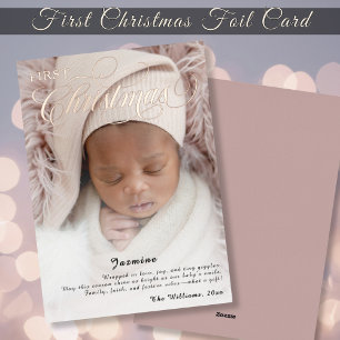 Sweet Baby's First Christmas Photo Script