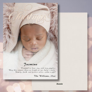 Sweet Baby's First Christmas Photo Script