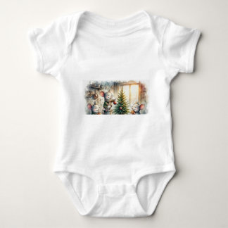 Sweet Babysuit : Merry Little Christmas Baby Bodysuit