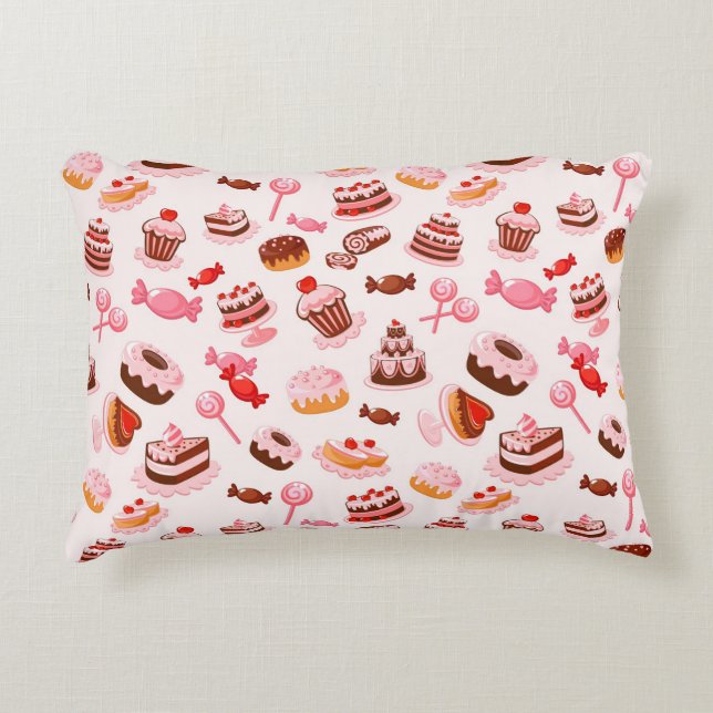 Sweet background decorative cushion (Front)