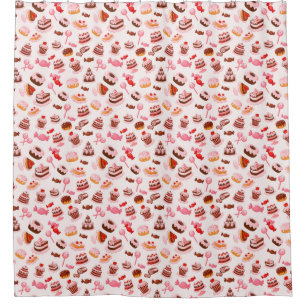 Sweet background shower curtain