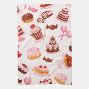 Sweet background tea towel