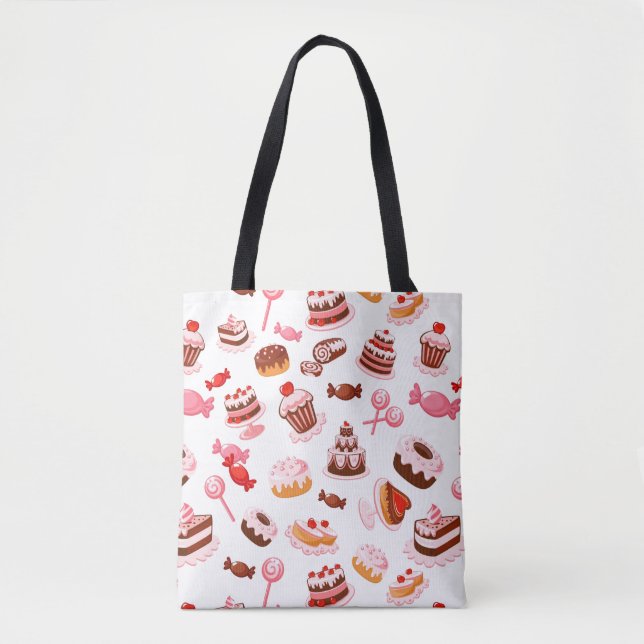 Sweet background tote bag (Front)