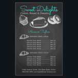 Sweet Bakery Chalkboard Flyer<br><div class="desc">Sweet Bakery Chalkboard design. You can click customise further to change fonts and you can change places and size of drawings.</div>