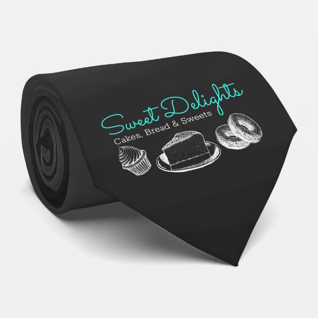 Sweet Bakery Chalkboard Professional Tie (Rolled)