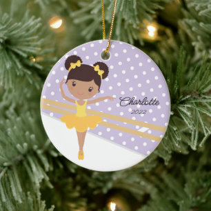 Sweet Ballerina Ballet Dance Christmas Ceramic Orn Tree Decoration