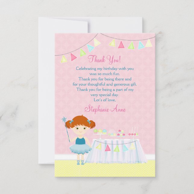 Sweet Ballerina Cupcake Celebration Invitation (Front)