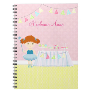 Sweet Ballerina Cupcake Celebration Spiral Notebook