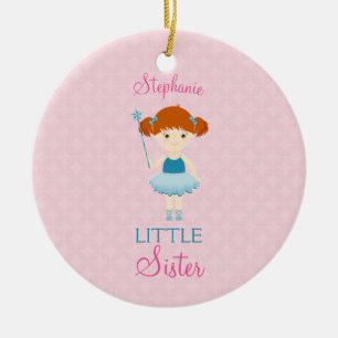 Sweet Ballerina Little Sister Ceramic Tree Decoration