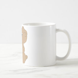 Sweet Bear Art Hand Drawn Baby Brown Bear Art Coffee Mug