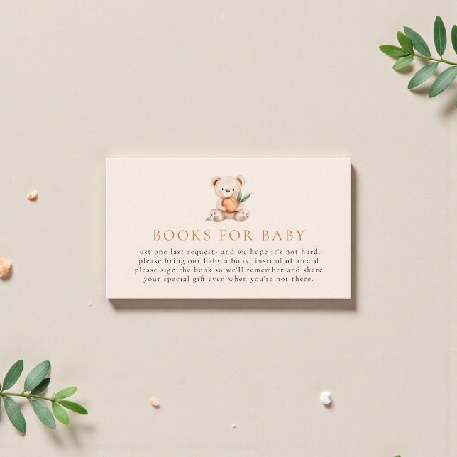 Sweet Bear Baby Shower Book Request Card (Creator Uploaded)