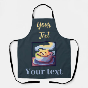 Sweet, bear, Coffee, pixel art Apron