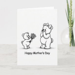 Sweet Bear Mothers Day Card
