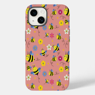 Sweet Bee Blossom Garden iPhone 14 Case