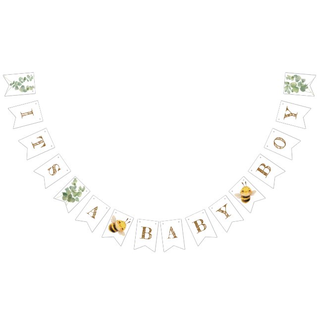 Sweet Bee Bunting Banner (All)