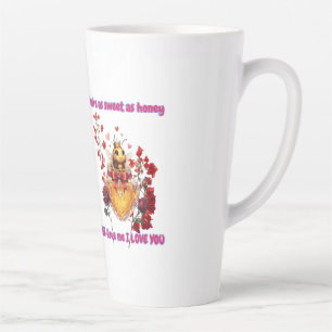 Sweet BEE mine-BEE lieve me i love you Latte Mug