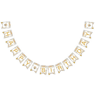 Sweet Bee One First Birthday Banner