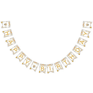 Sweet Bee One First Birthday Banner