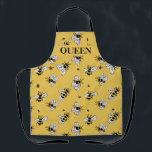 Sweet Bees Queen  Apron<br><div class="desc">Wonderful classic "sweet bees" design repurposed!  A bee lovers favorite!  Fit for a the "Queen" bee!</div>