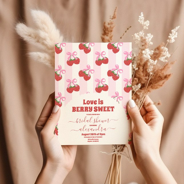 Sweet berries bridal shower invitation (Creator Uploaded)