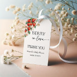Sweet Berry in Love Strawberry Bridal Shower Gift Tags<br><div class="desc">Sweet,  fresh,  and full of love — this Berry in Love bridal shower Gift Tags features watercolor strawberries and soft blush hues. Ideal for a summer brunch,  garden party,  or berry-themed celebration.

Design contained AI generated element</div>