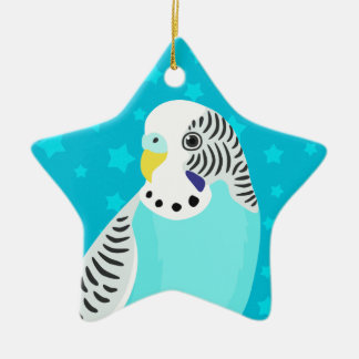 Sweet Bird Parakeet Ceramic Tree Decoration