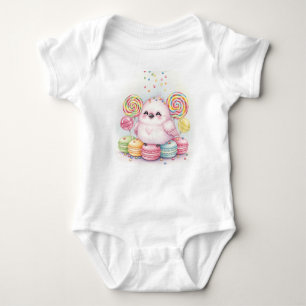   Sweet Birds. Fruity Macarons by Natasha Us   Baby Bodysuit