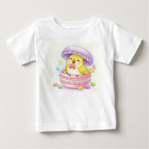  Sweet Birds. Lemon Macaron by Natasha Us   Baby T-Shirt