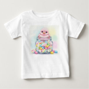  Sweet Birds. Raspberry Caramel by Natasha Us   Baby T-Shirt