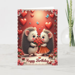 Sweet Birthday Animal Embrace Card