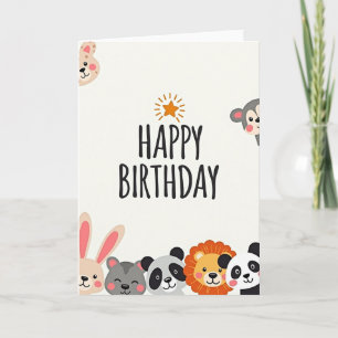 Sweet Birthday Animals Card