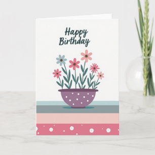 Sweet Birthday Bouquet Design Card