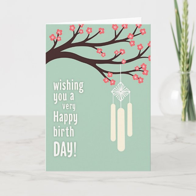 Sweet Birthday Branch Card (Front)