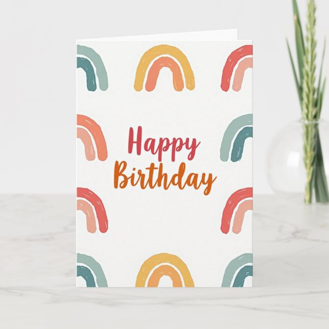 Sweet Birthday Brushstroke Card (Front)
