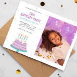 Sweet Birthday Cake Kids Party Invitation<br><div class="desc">🎂🎉 Let the celebrations begin with this adorable and customisable invitation that's perfect for your little one's special day. It's time to gather friends and family for a sweet and memorable birthday bash. Order now and get ready for a slice of fun!</div>