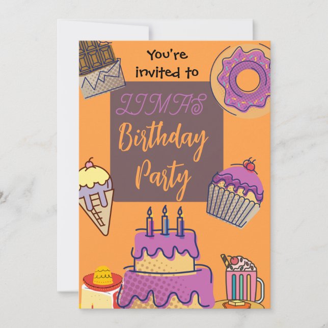 Sweet birthday card  (Front)