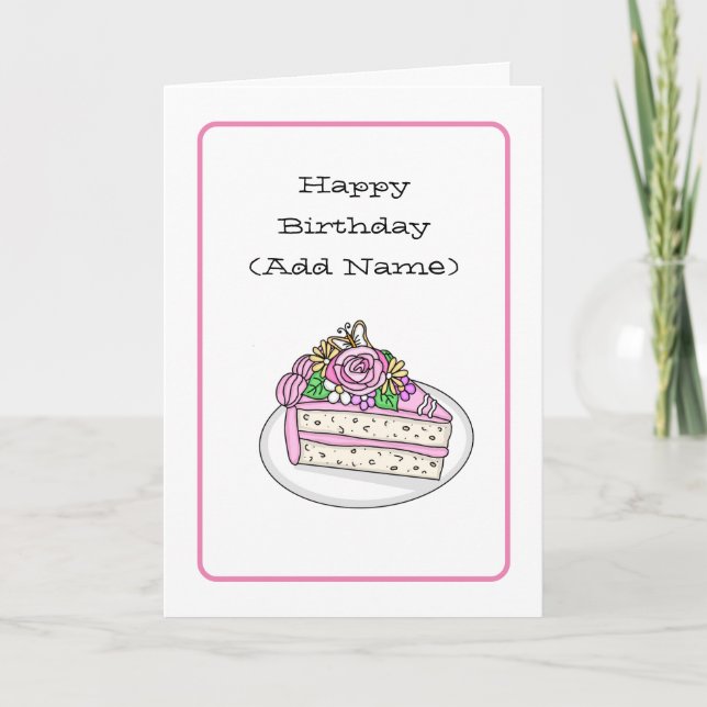 Sweet Birthday Card for Her | Birthday Cupcake  (Front)