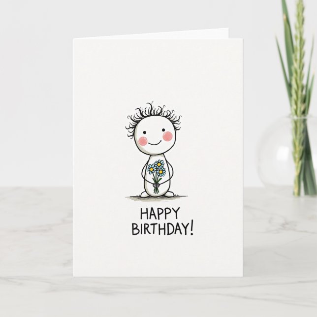 Sweet Birthday Character Card (Front)